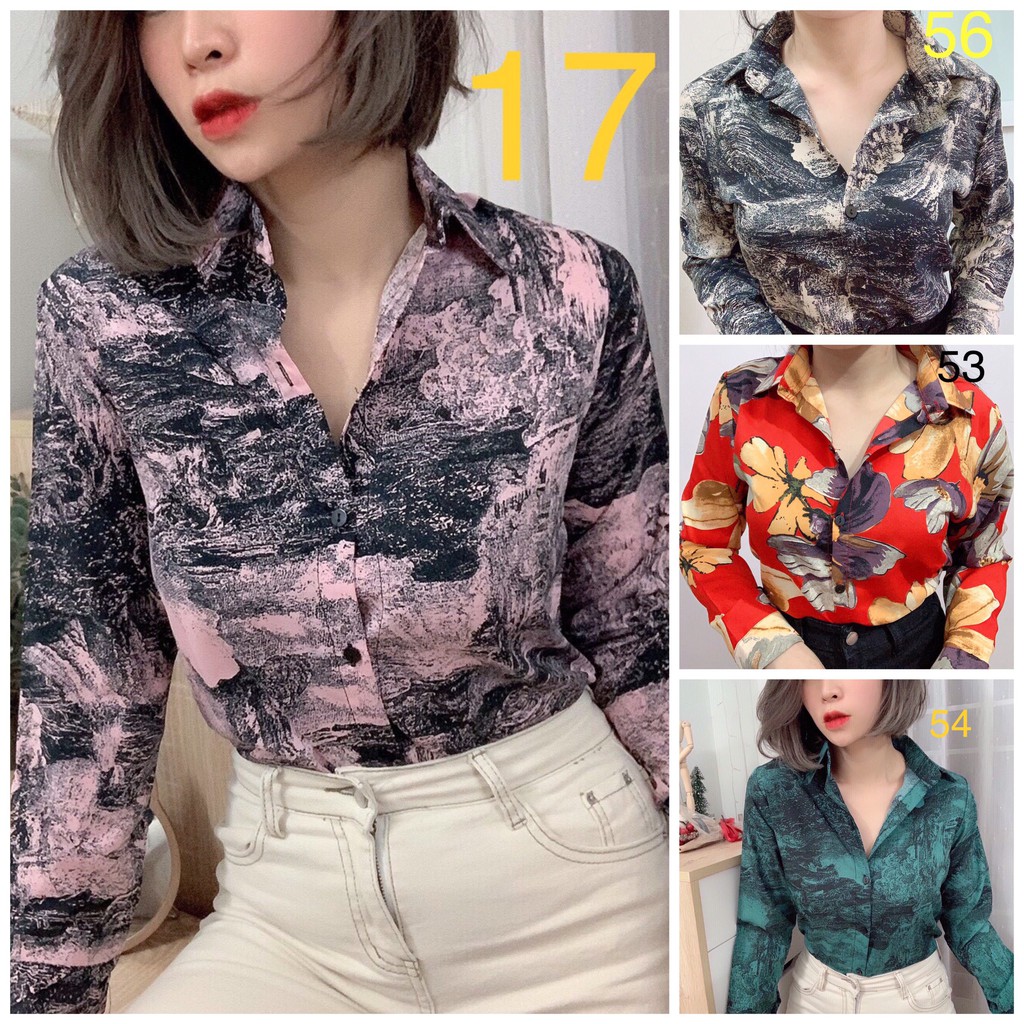 [FREESHIP] 50 mẫu Áo sơ mi lụa nhật HOT HIT