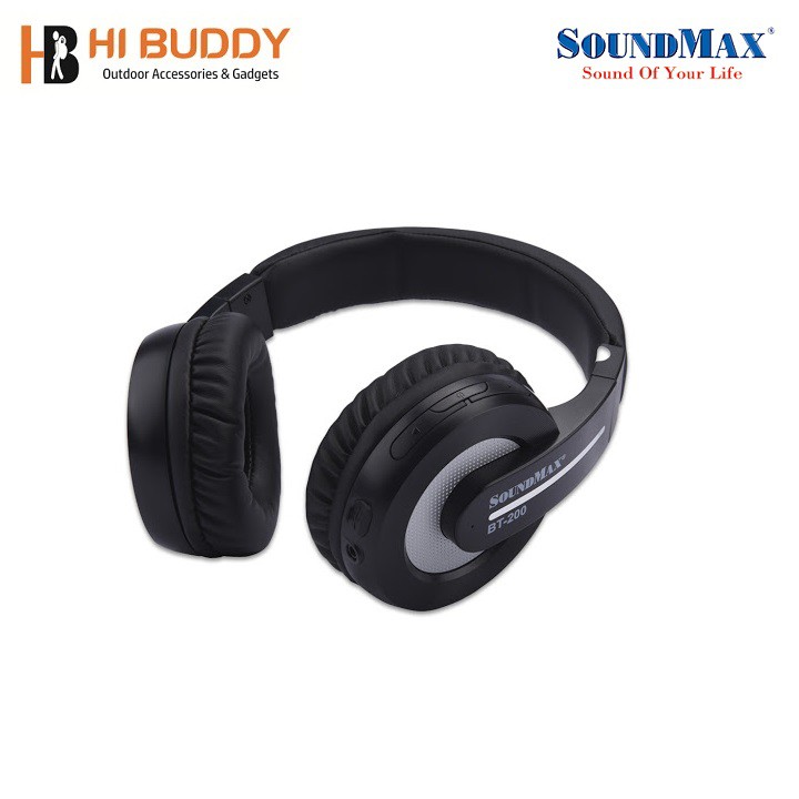 { CHÍNH HÃNG } Tai Nghe Bluetooth Không Dây SOUNDMAX BT-200  HIBUDDY