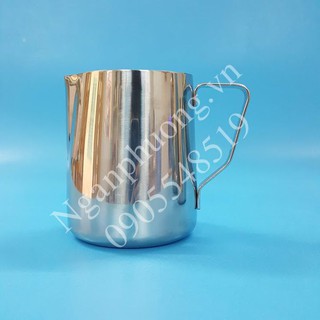 Ca đánh sữa inox, ca rót sữa có vạch chia 600ml