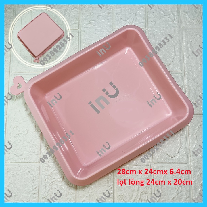 HCM - Khuôn silicon chữ nhật nướng bánh bông lan, bánh mì sandwich BSI