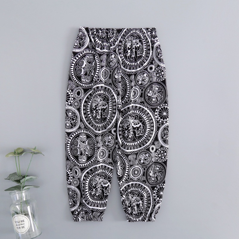 Quần Ngủ Dài Chống Muỗi Bằng Cotton Lụa Lạnh Ttc070 Cho Bé