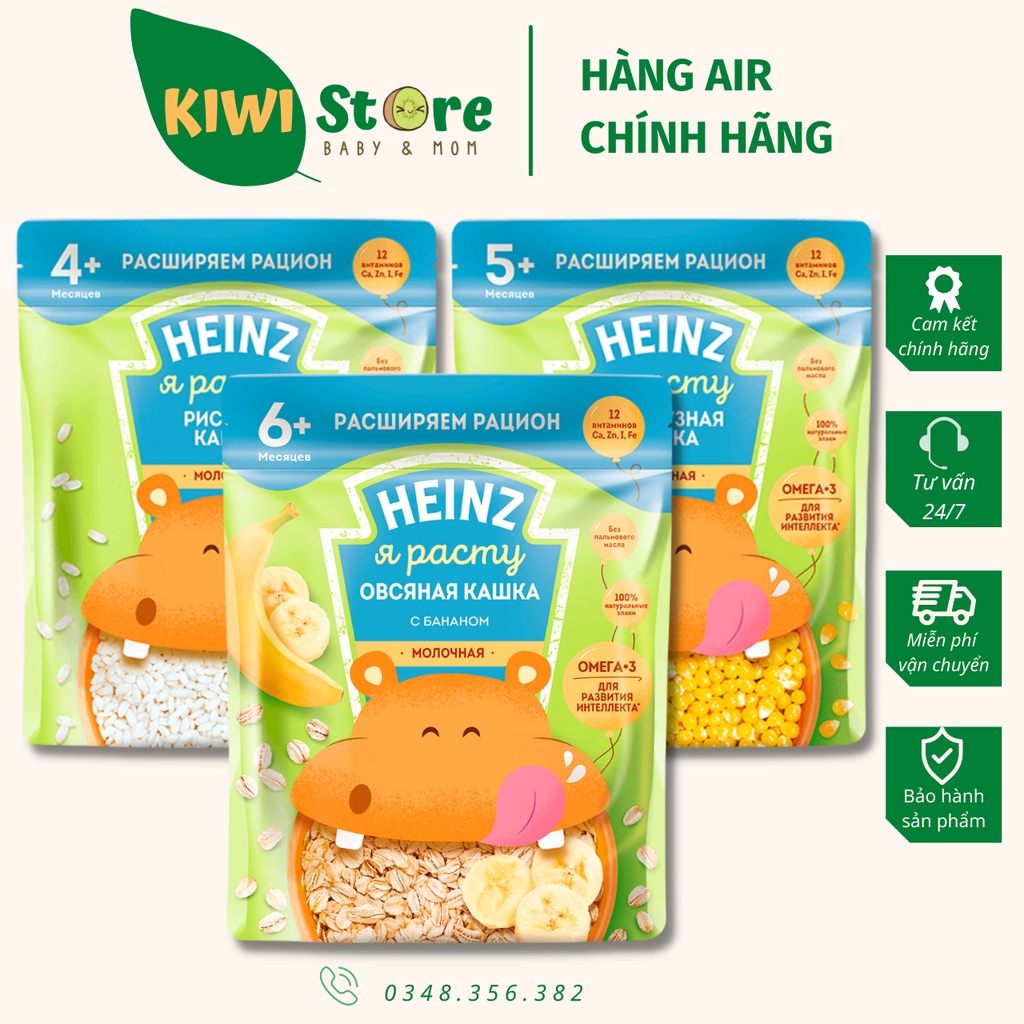 Bột ăn dặm Heinz Nga gói 200gr cho bé ( Mẫu mới )