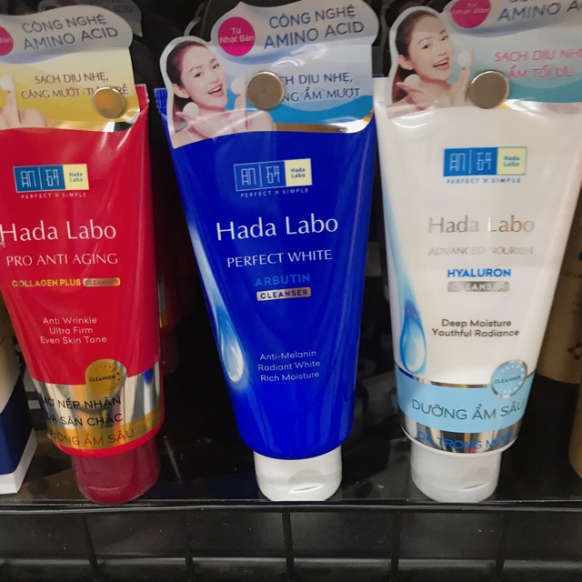 💦 Kem rửa mặt dưỡng trắng Hada Labo Hada Labo PERFECT WHITE Cleanser 100g