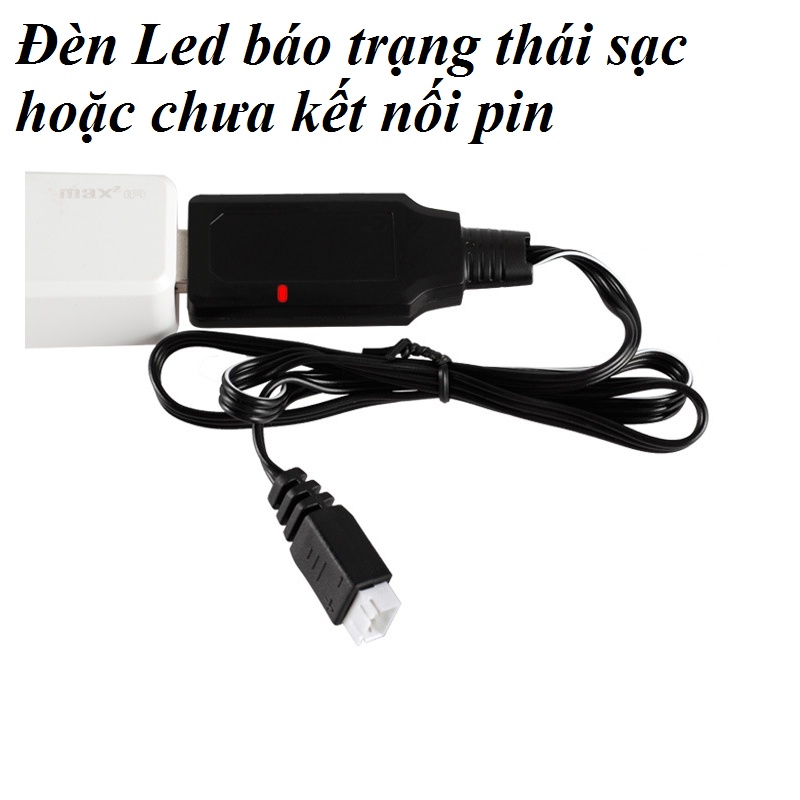 Cáp sạc pin 2S 7.4v cổng nối SM3p / HXJ dùng cho xe mô hình điều khiển