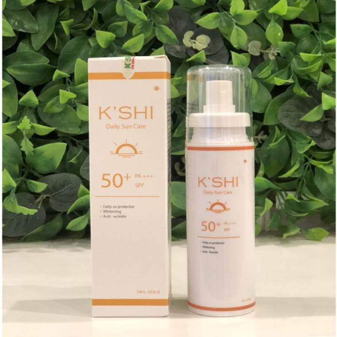 [ƯU ĐÃI SỐC] Kem Chống Nắng Bảo Vệ Và Dưỡng Trắng Da K’SHI Daily Sun Care 60ml SPF 50+ PA+++