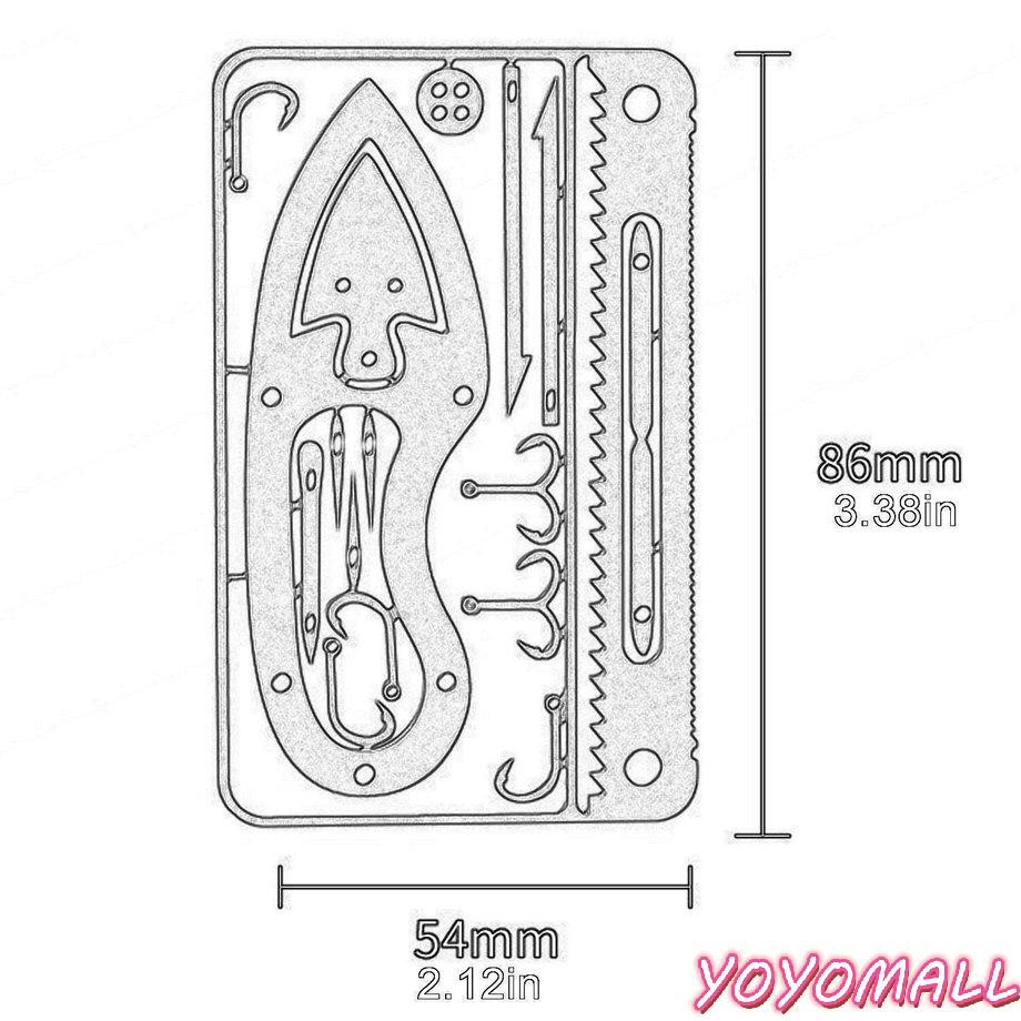 Bộ Dụng Cụ Câu Cá Sinh Tồn Đa Năng 17 Trong 1