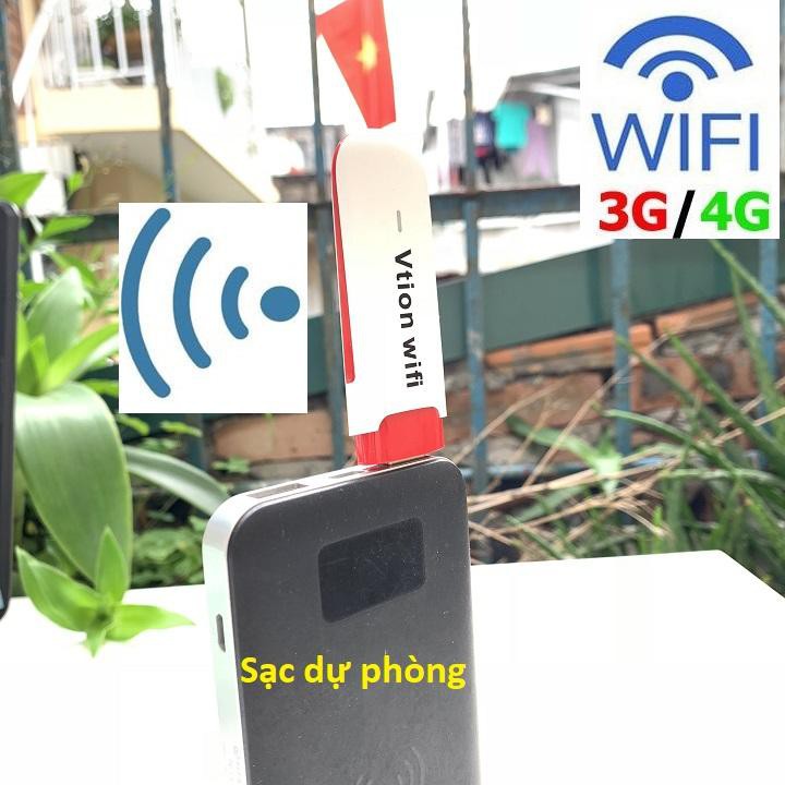 Phát Wifi USB  VTION trực tiếp từ sim 3G 4G ra thành wifi, kết nối wifi cho 15 thiết bị cùng 1
