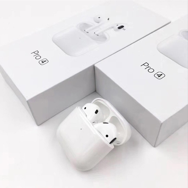 Tai Nghe bluetooth Airpod Pro 4- Bản Nâng Cấp Bluetooth 5.0 Âm thanh sống động - Định vị Đổi Tên