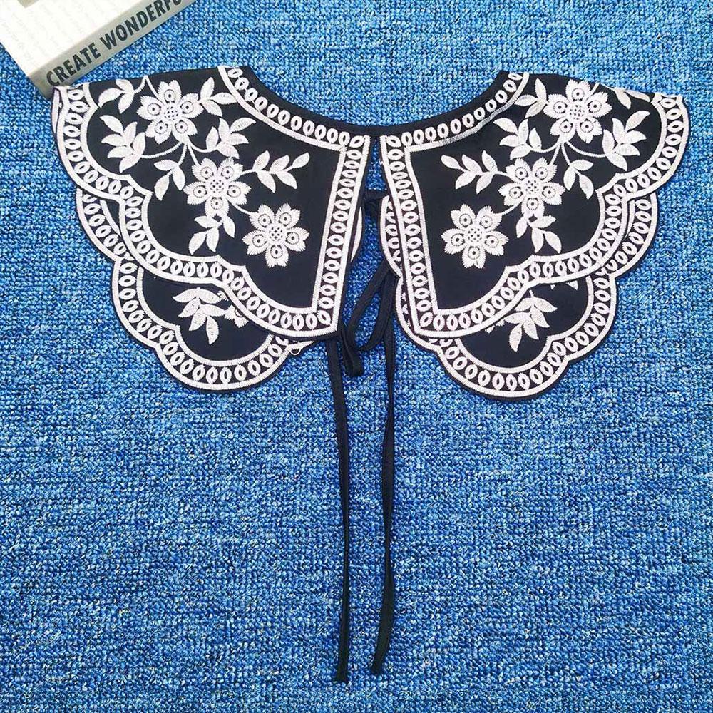 Cổ Áo Sơ Mi Giả Thêu Hoa Đa Năng Có Thể Tháo Rời Thời Trang Cho Nữ