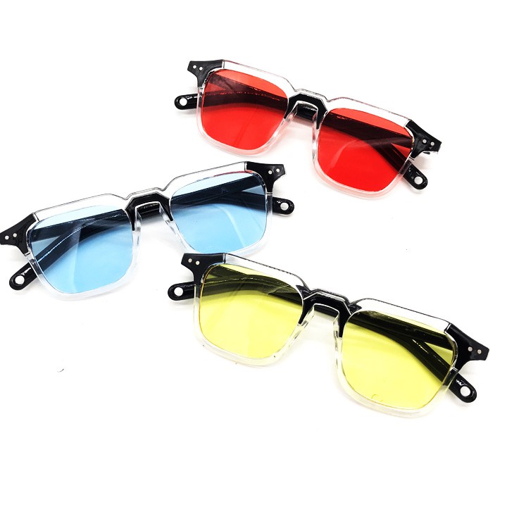 Kính Mát Thời Trang Cube Nhiều Màu Mắt Vuông Khung Nhựa Mix Bóng Sang Trọng | BigBuy360 - bigbuy360.vn