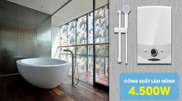 Máy nước nóng có bơm trợ lực Ariston SM45PE-VN - Hàng công ty.