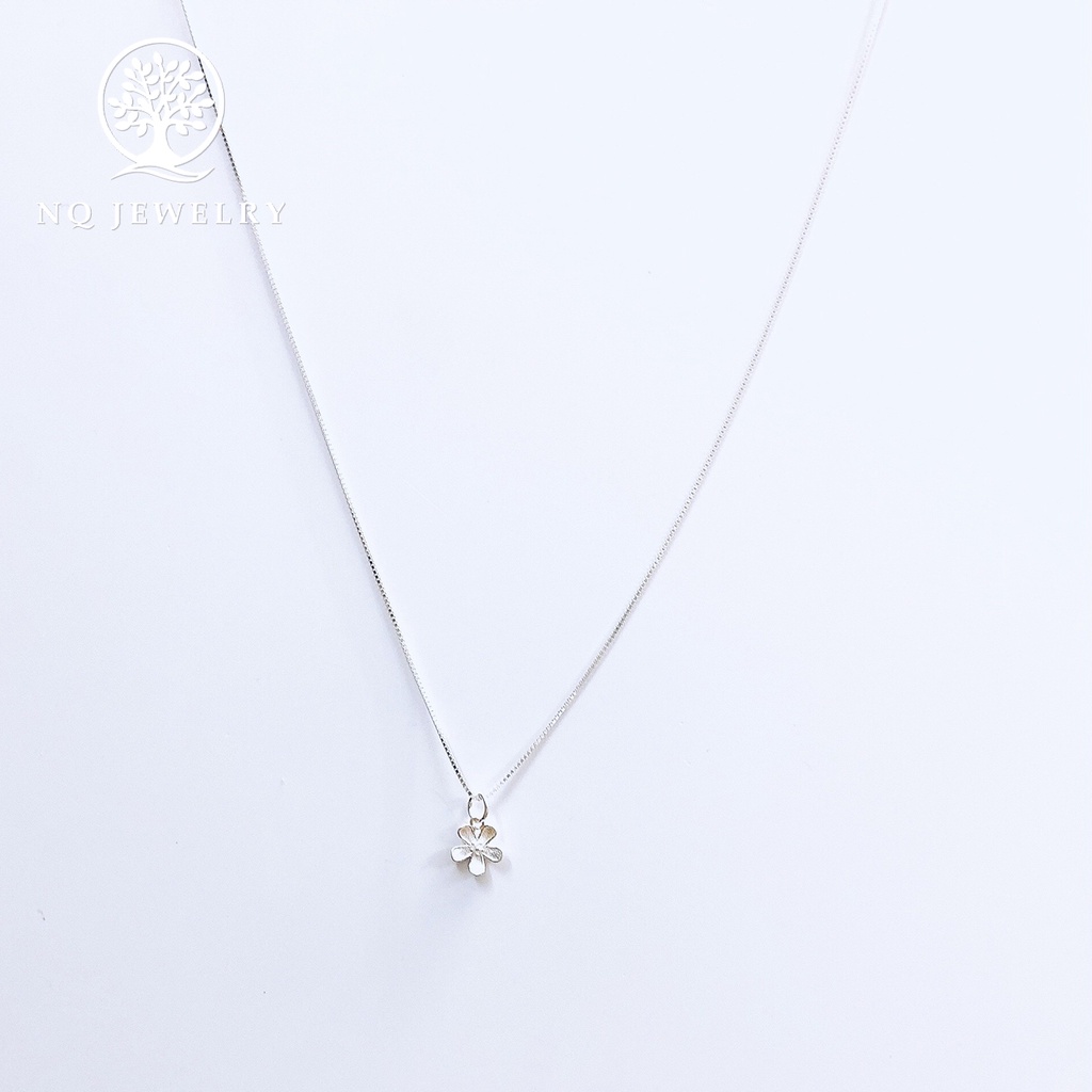 Dây chuyền bạc mặt hoa 5 cánh - NQ Jewelry