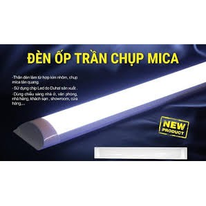 Đèn Led Bán Nguyệt Duhal 20w 40w Duhal Đèn led ốp trần Mica 0.6M 1m2 Duhal