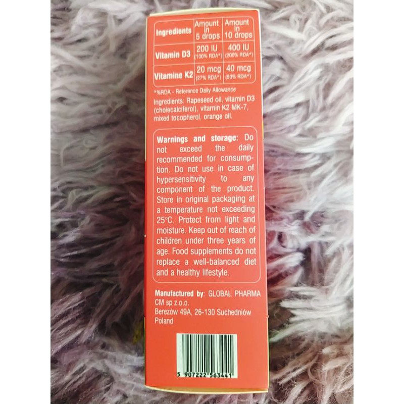 KEN DK ( kendk ) bổ sung vitamin d3 và k2 cho bé