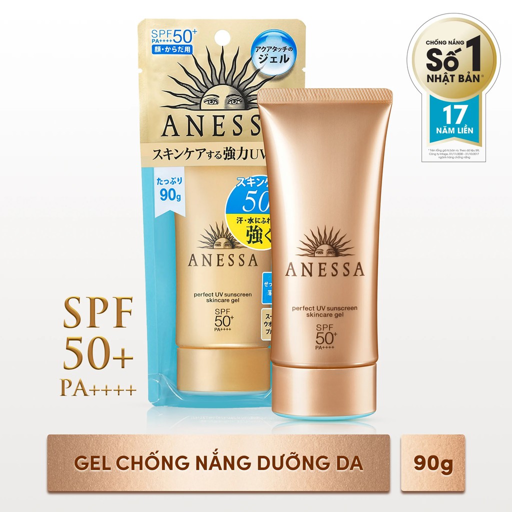  Gel Chống Nắng Anessa Perfect UV Sunscreen Skincare Gel Spf 50+ Pa++++ (90g) | BigBuy360 - bigbuy360.vn