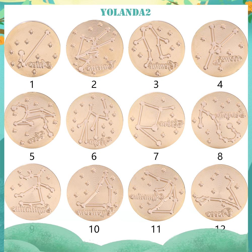 Con Dấu Sáp Niêm Phong Thiệp Cưới Diy Hình Chòm Sao Hoàng Đạo