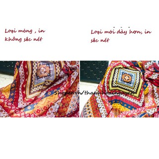 [XẢ KHO HÀNG LOẠI 1] Khăn Choàng Đi Biển Boho Họa Tiết Thổ Cẩm Đa Năng Choàng Bikini Chụp Hình Sống Ảo Du Lịch Biển