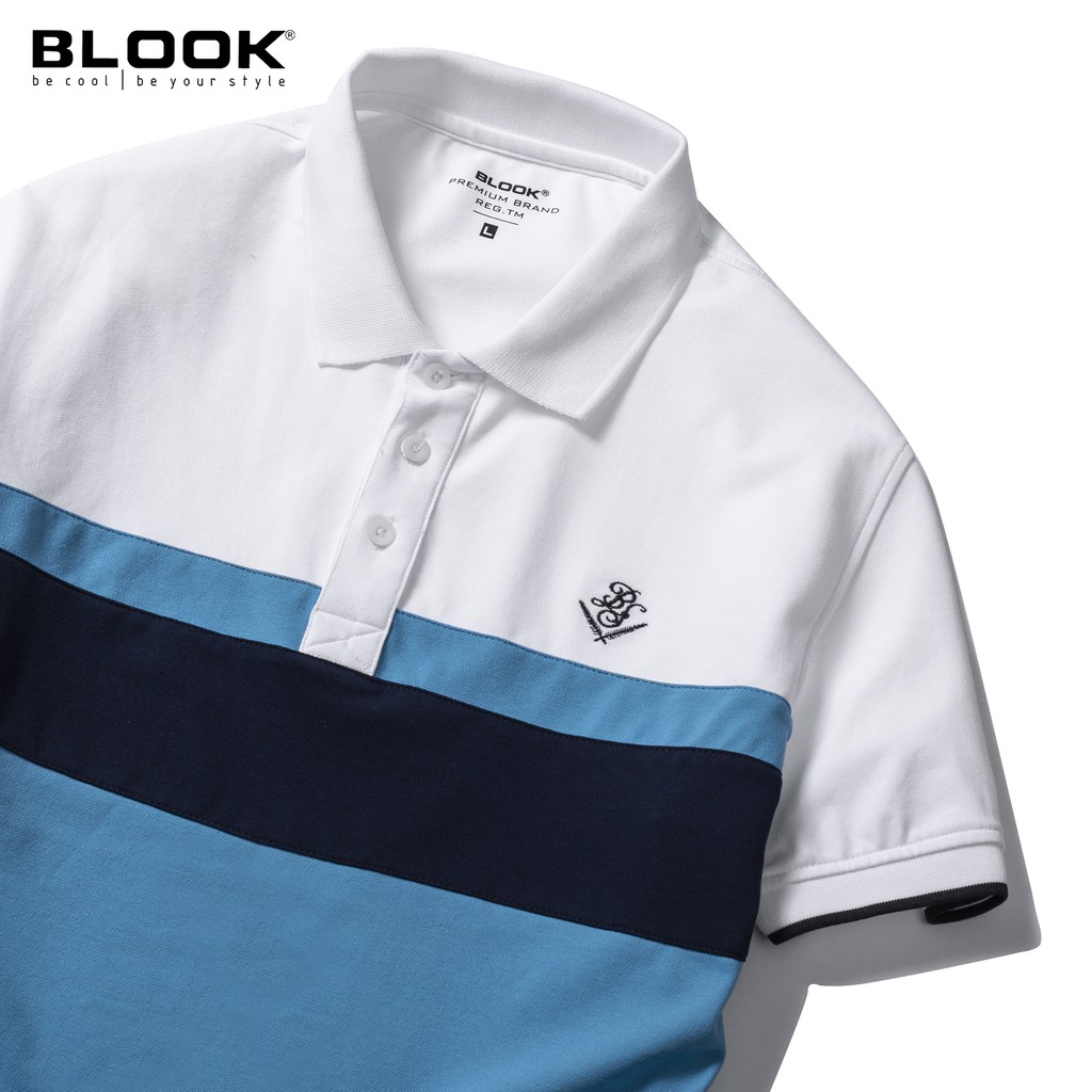 Áo polo nam slimfit BLOOK vải thun cá sấu cotton co giãn phối màu trẻ trung 33392 ( HÌNH THẬT ) | BigBuy360 - bigbuy360.vn