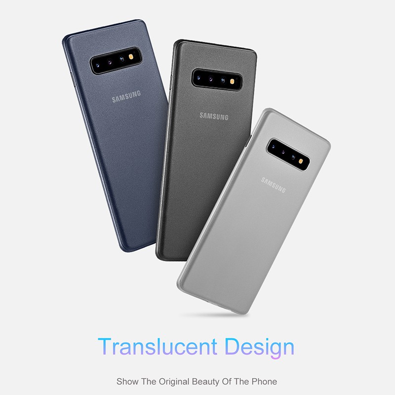 Ultra-thin translucent phone case for Samsung Galaxy S8 S9 S10 Plus Note 8 9