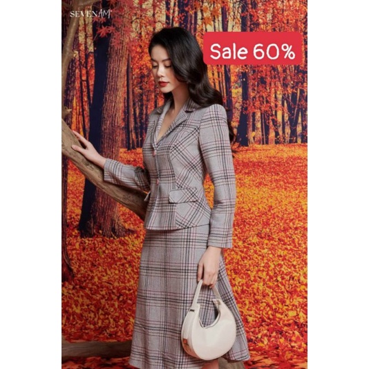 Chân váy xòe A hãng Seven.am