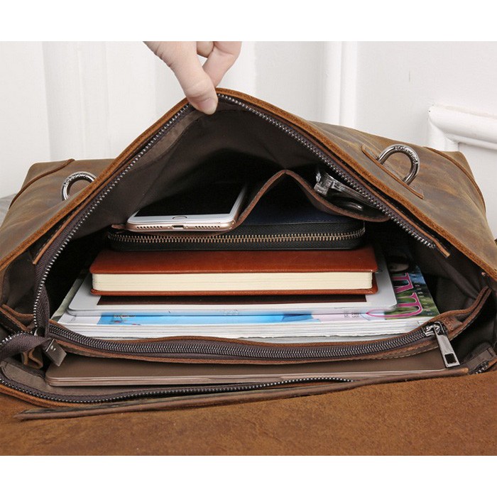 Cặp da bò Handmade THEBULL 054 | BigBuy360 - bigbuy360.vn