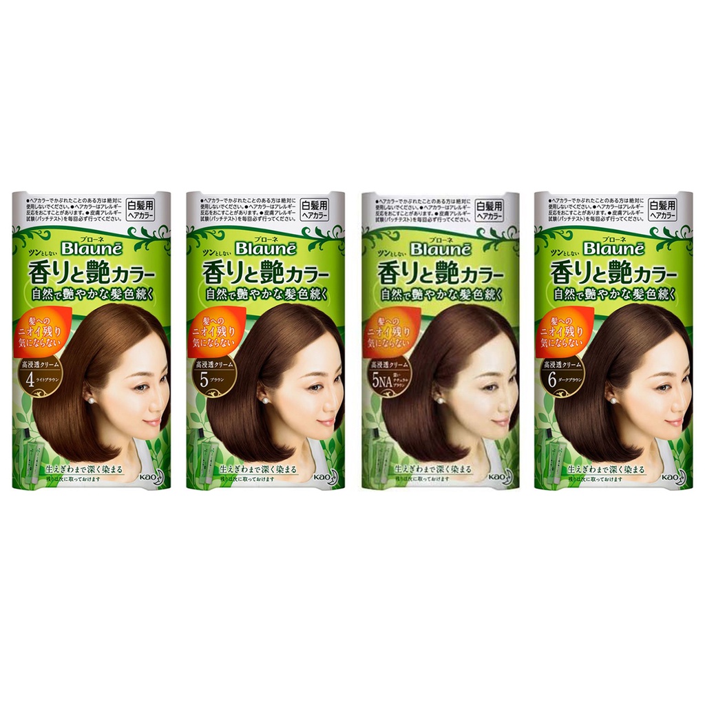 Thuốc nhuộm tóc KAO  BLAUNE SỐ  4, 5, 5NA, 6  NHẬT BẢN
