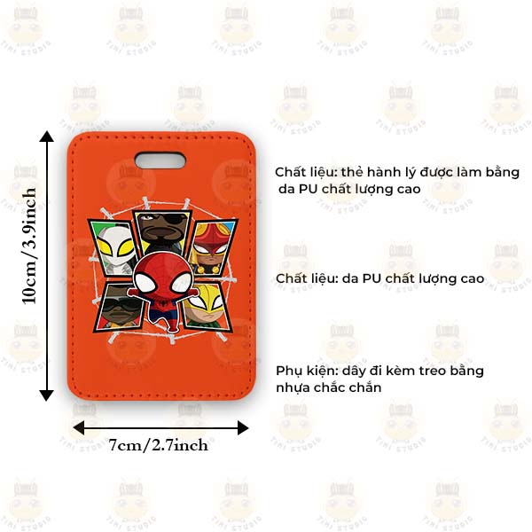 Thẻ Balo Cho Bé Các Nhân Vật - Tỉ Mỉ Studio - Mã 2408LT02