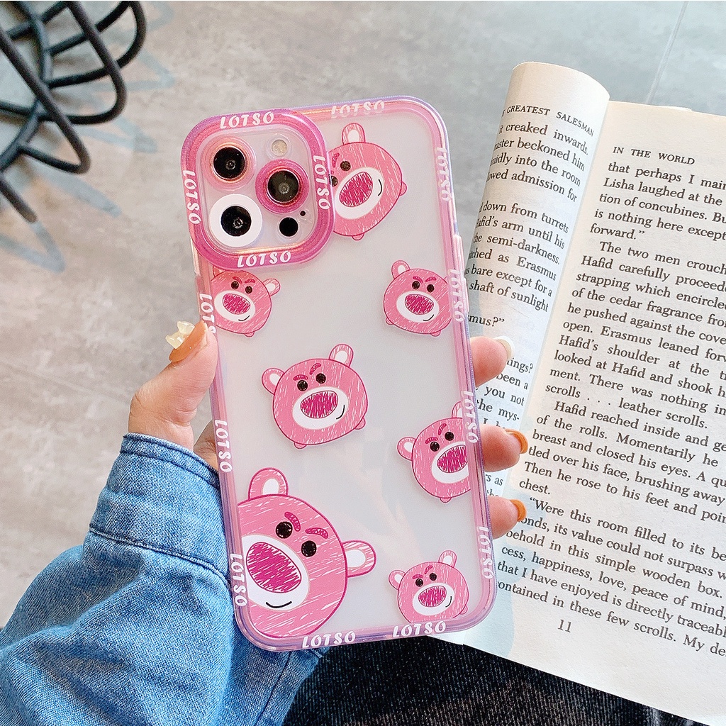 Ốp Điện Thoại Trong Suốt Chống Sốc Hình Hoạt Hình Cho iPhone 14 / 13 / 12 / 11 / X / 8 / 7P