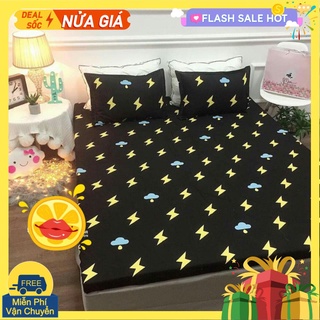 Bộ ga gối Drap 1m4 Cotton Poly Vikona mã 10