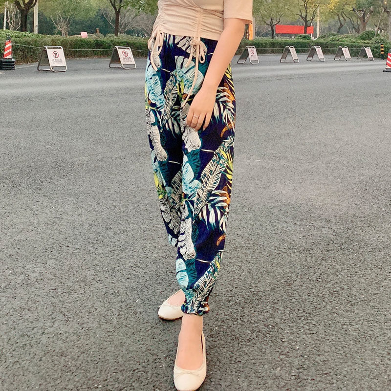 Quần Dài Cotton Ống Rộng In Họa Tiết Thời Trang Dành Cho Nữ | BigBuy360 - bigbuy360.vn