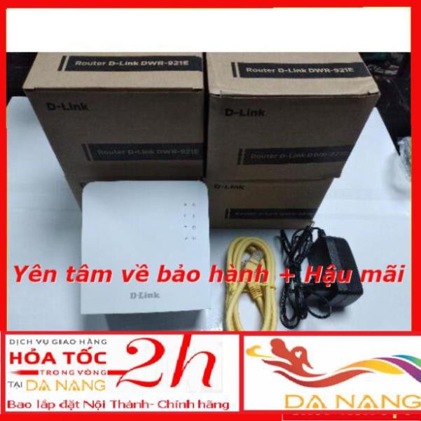 **TRỢ GIÁ 2021** Bộ phát Wifi 3G/4G D-Link DWR - 921E kết nối được đến 32 thiết bị dùng cho xe khách, tàu biển...