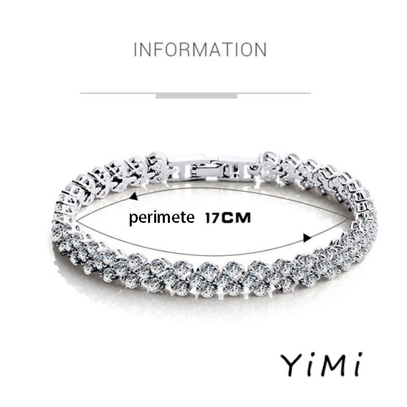 Vòng tay thời trang trái tim pha lê trái tim bạc