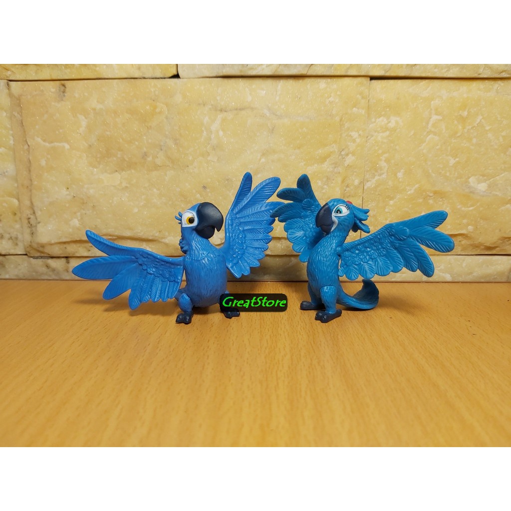 Mô hình Blu và Jewel trong phim Rio