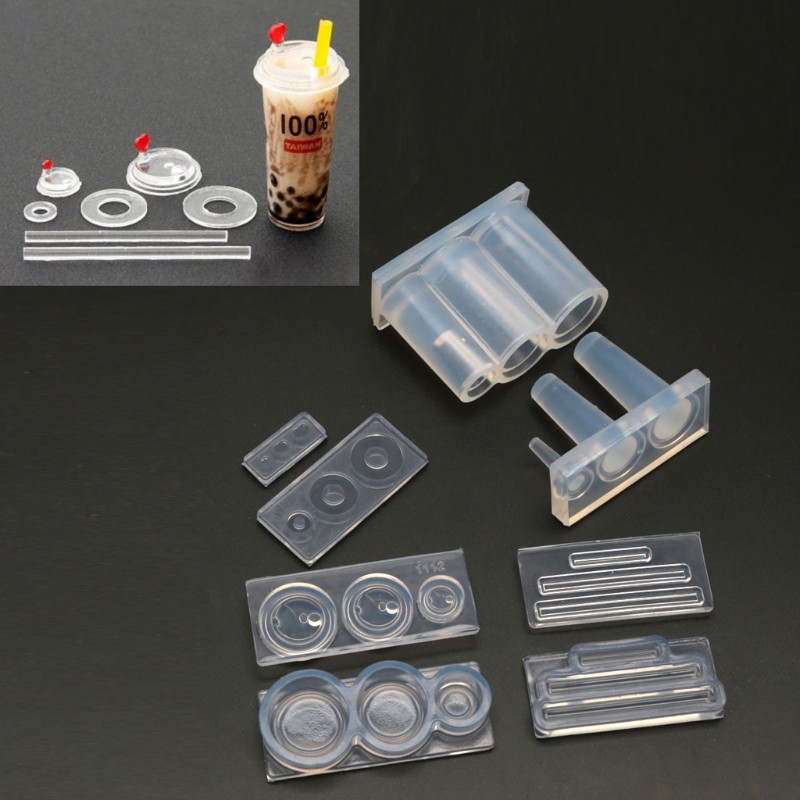 Khuôn Silicon Làm Bánh Đa Năng Tiện Dụng Hình Bình Trà Xinh Xắn