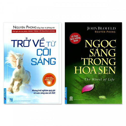 Sách - Combo 2 cuốn trở về từ cõi sáng + ngọc sáng trong hoa sen