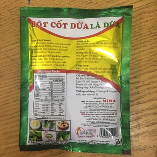 Bột Cốt Dừa Lá Dứa 50g - Hương Vị Tự Nhiên Cho Món Ngon Hoàn Hảo