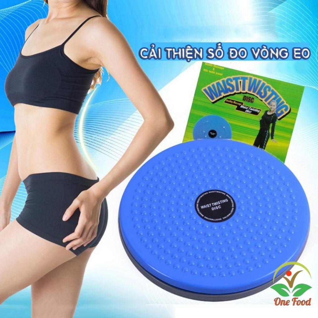 Bàn Xoay Eo Tập Bụng Giảm Mỡ 360 Độ, Đĩa Xoay Eo Tập Cơ Eo Tại Nhà Có Hạt Massage Chân Cao Cấp Shop Onefood68
