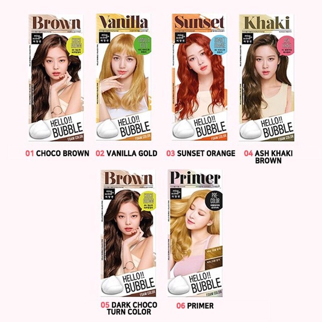 Black Pink's Choice- Thuốc Gội Nhuộm Tóc Dạng Bọt Miseen Hello Bubble Foam Color 2019 | BigBuy360 - bigbuy360.vn