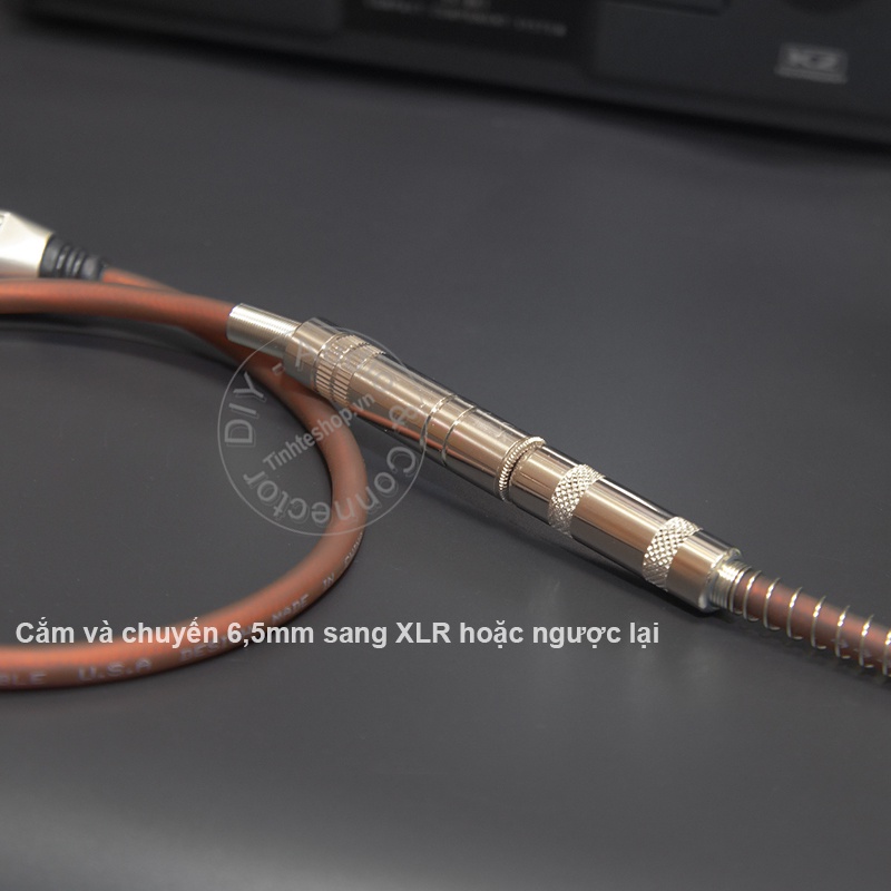 Dây 6ly ra canon đực DIY 0.5M đến 1.5M - XLR male to 6.5mm female cable