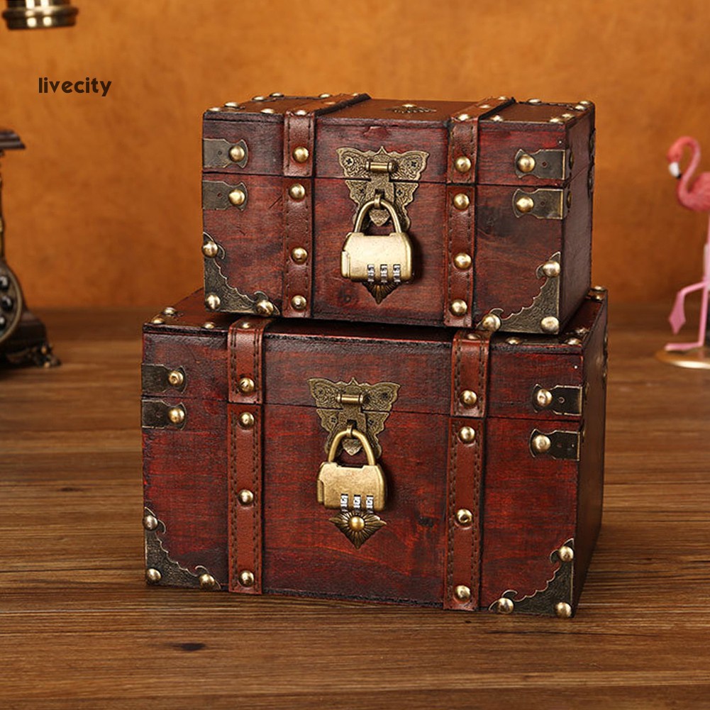 Hộp Gỗ Đựng Trang Sức Phong Cách Vintage