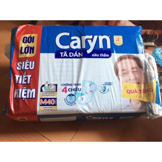 Tã Dán Người Lớn Caryn M40 tặng 1 tã dán và 2 tấm đệm lót(mua tối đa 2gói/đơn)