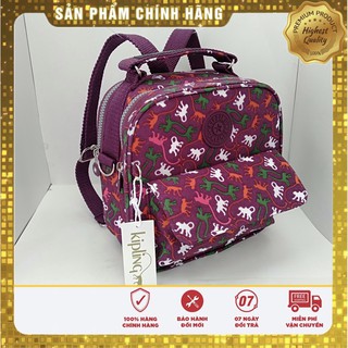 KIPLING Balo 3 trong 1 khỉ vải dù siêu nhẹ, chống thấm nước, dễ dàng vệ sinh vết bẩn