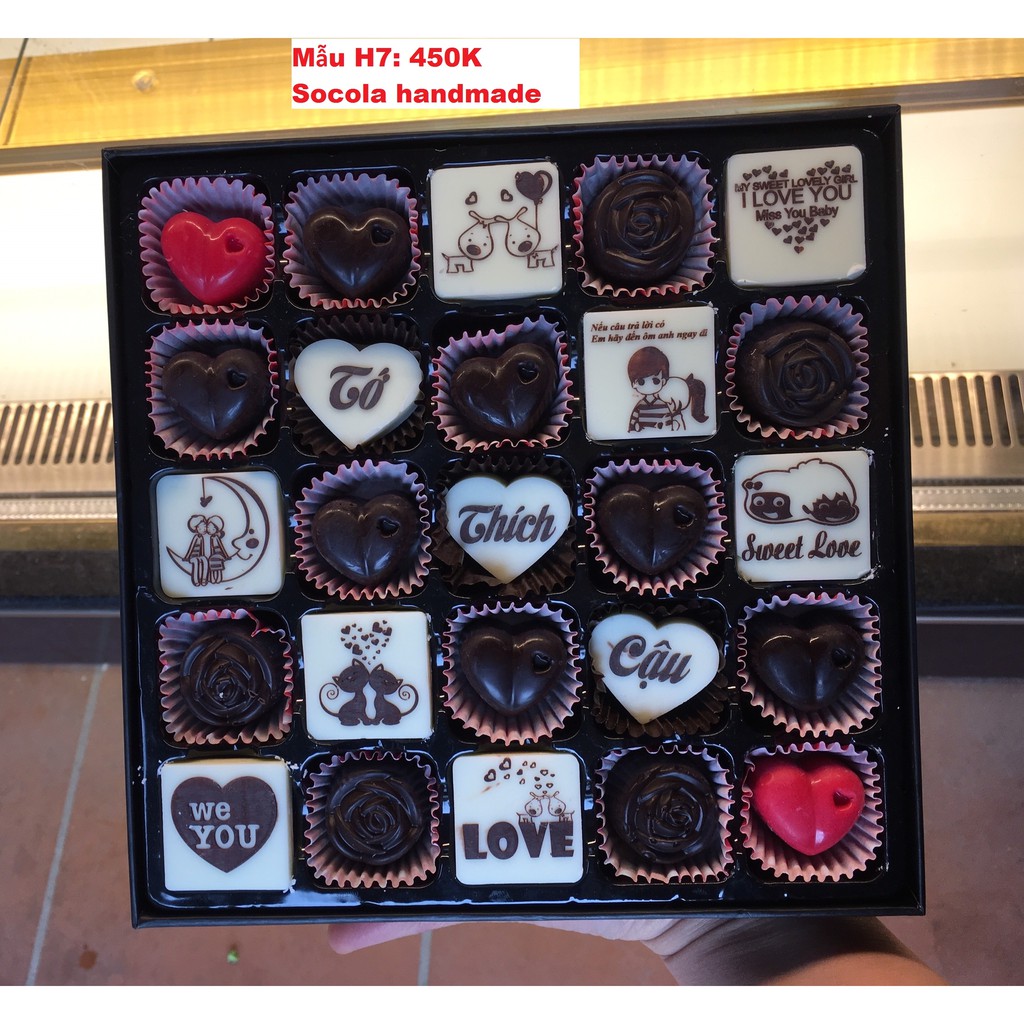 (Viết chữ theo yêu cầu) Socola valentine cao cấp
