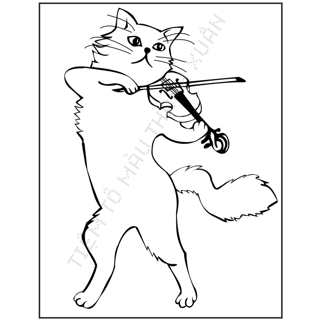 Set 30 Tờ Tranh Tô Màu Thế Giới Loài Mèo Vui Nhộn Tô Màu Sáp, Màu Chì - Tiệm Tô Màu Thanh Xuân