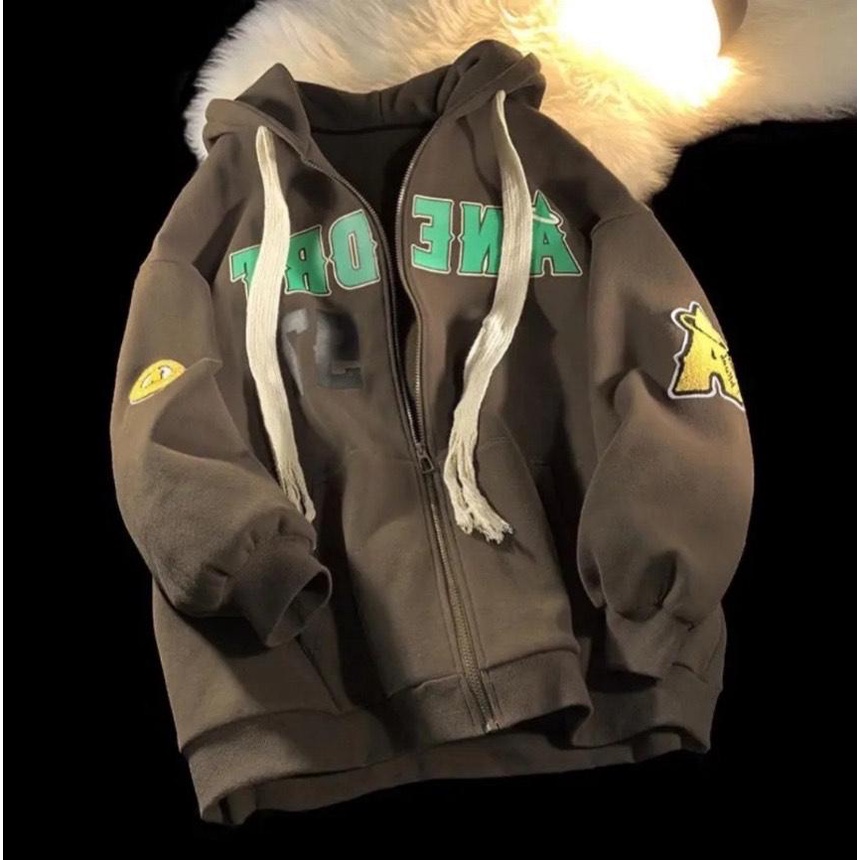 Áo khoác nỉ nữ hoodie form rộng cute hàn quốc CaMa Store M402