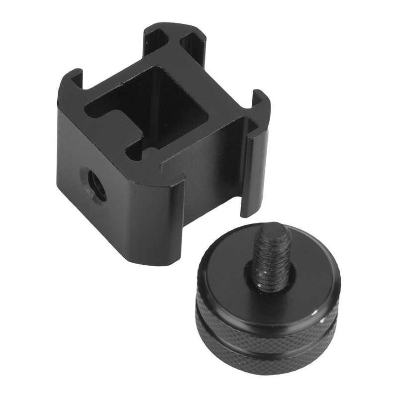 Adapter cho hotshoe máy ảnh hỗ trợ gắn đèn led/ micro