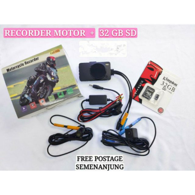 Máy Ghi Hình Kép Chuyên Dụng Cho Xe Mô Tô | BigBuy360 - bigbuy360.vn