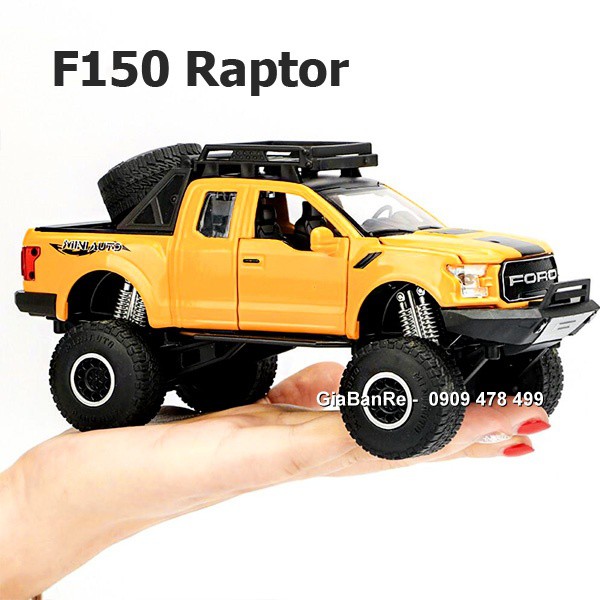 Xe Mô Hình Kim Loại Bán Tải Ford F150 Offroad Tỉ Lệ 1:32 - Vua Địa Hình - 9708