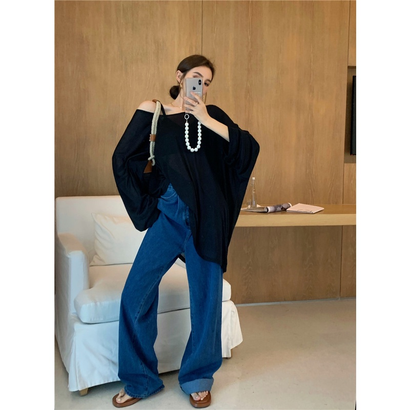 Áo Thun Nữ Tay Dài Cổ Tròn Thời Trang Hàn