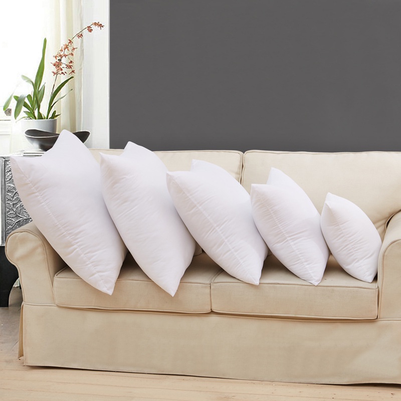 Ruột gối tựa lưng gối sofa vuông trang trí 45x45cm bông gòn hạt trắng căng phồng
